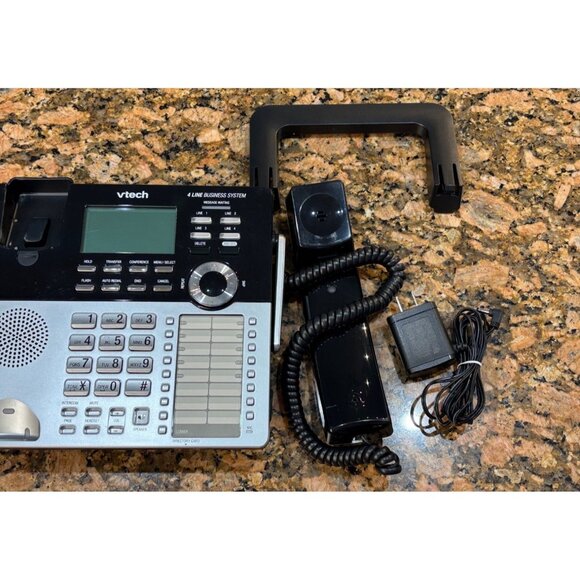 Vtech 4-Line Business Telephone System CM18245 W/ Digital Display & Handset - Picture 3 of 4